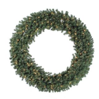 72 inch Douglas Wreath Dura Lit with 200 Clear Lights, 1100 Tips