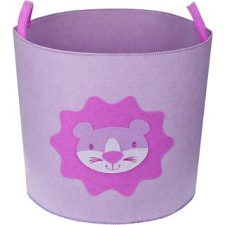 Delta Nursery and Toy Storage Bin, Lavender and Purple with Lion