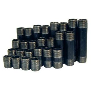 Mueller Streamline 1/2 in. Black Steel Nipples (66 Pack) 583 000