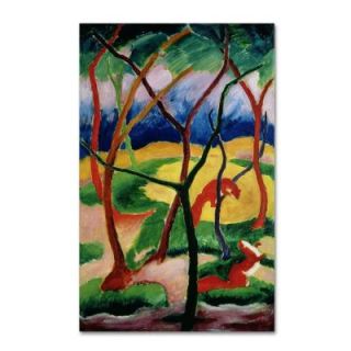 Trademark Fine Art 32 in. x 22 in. Weasels Playing Canvas Art BL01248 C2232GG