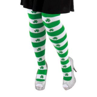 Adult St Patricks Day   Shamrock Over the Knee Socks   OSFM