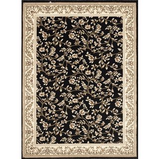 Wilton Black Floral Rug (27x710)   15899735   Shopping