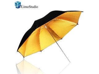Limo Studio 40" Double Layer Black/Gold Photo Reflector Umbrella LMG558