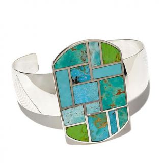 Jay King Multicolor Turquoise Inlay Sterling Silver Cuff Bracelet   7607318