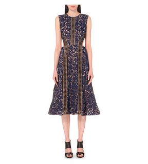 SELF PORTRAIT   Cut out embroidered lace dress