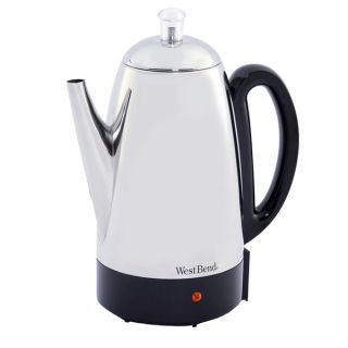 West Bend Stainless Steel 12 cup Percolator   12742865  
