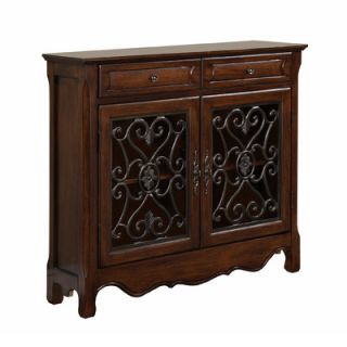 Powell 2 Door and 2 Drawer Scroll Console Table