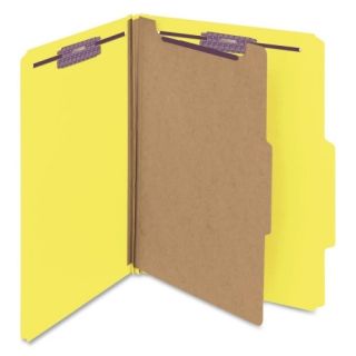 Four Section Pressboard Classification Folders, 10/Box