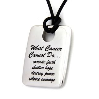What Cancer Cannot Do Pink Heart Locket Necklace   16805374