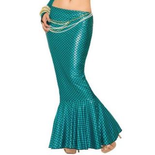 Adult Blue Mermaid Skirt Sexy Costume