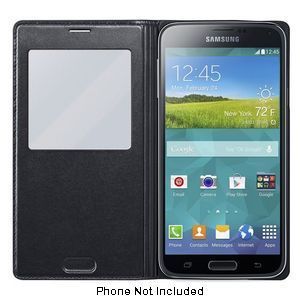 Samsung Galaxy S5 Wireless S View Cover, Black   EP VG900BBUSTA