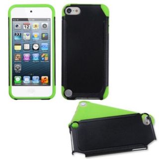 Insten Black/Green Frosted Fusion Case for iPod touch (5 5G 5th 6 6G 6th Gen)