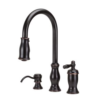 Pfister Hanover Tuscan Bronze 1 Handle Pull Down Kitchen Faucet