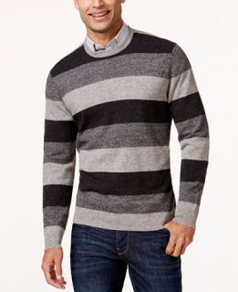 Club Room Cashmere Marled Stripe Sweater, Only at   Sweaters
