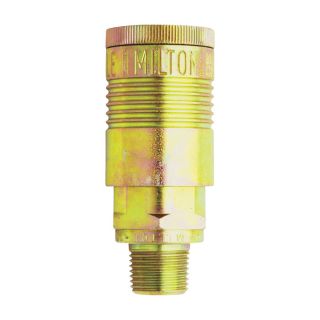 Milton G-Style 1/2in. Coupler — 1/2in. MNPT, Model# S-1816  Air Couplers   Plugs