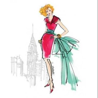 Colorful Fashion III   New York Poster Print by Anne Tavoletti (16 x 20)