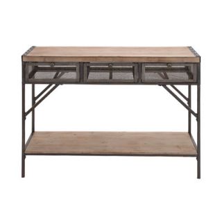 Woodland Imports Perfect Wood & Metal Console Table