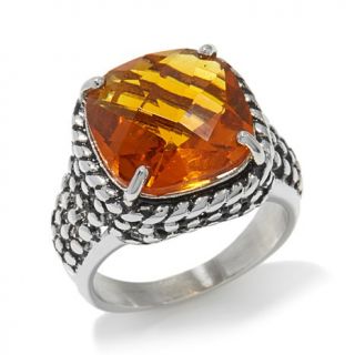 Emma Skye Jewelry Designs Rope Design Crystal Stainless Steel Ring   7753434