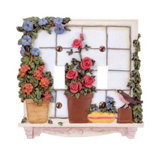 Amerelle Window Garden 1 Toggle Wall Plate   Multi Color 1909TT