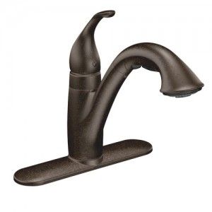 Moen 7545ORB Single Handle Kitchen Faucet, Bronze
