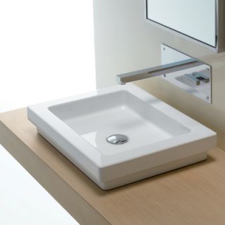 Bissonnet Area Boutique Logic 50 Ceramic Bathroom Sink   21110