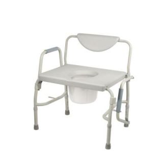 Drive Bariatric Drop Arm Bedside Commode Chair 11135 1