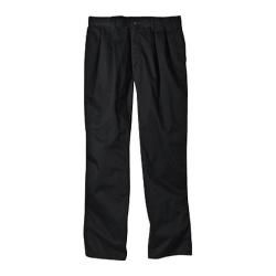 Mens Dickies Relaxed Fit Cotton Pleated Front Pant 32in Inseam Black
