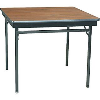 Barricks 36 Folding Table, Walnut (BRKCL36WA)