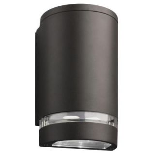 Lithonia Lighting Bronze LED Wall Mount Dark Wall Outdoor Cylinder Downlight OLLWD DDB M6