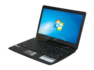 Acer Aspire One AO722 0418 Espresso Black AMD Dual Core Processor C 60 (1.00 GHz) 11.6" 4GB Memory 500GB HDD Netbook