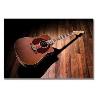 Trademark Fine Art 16 in. x 24 in. Fender Acoustic Guitar Canvas Art FNDR00002 C1624GG