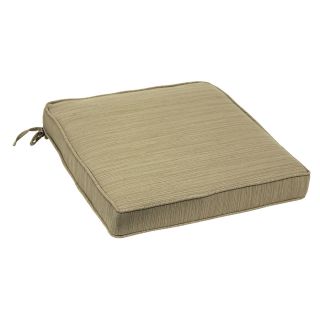 allen + roth Natural Wheat Texture Cushion for Bistro Chair