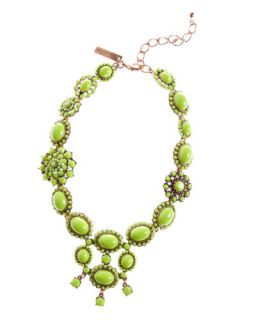 Oscar de la Renta Chartreuse Resin Necklace