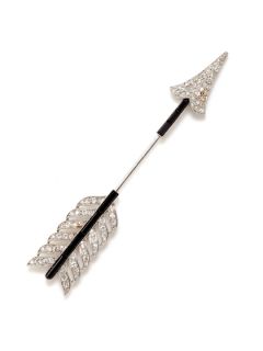 Cartier Platinum, Onyx, & Diamond Arrow Brooch by Provockative Gems