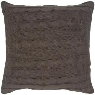 Cable Knit Toss Pillow in Mocha PILT05067MO001818