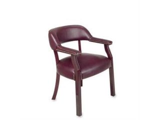 Captain Chair, Wrap Around Back, 26"x24"x30 3/4", Burgundy LLR60600
