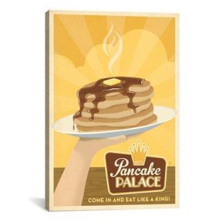iCanvasArt 'Pancake Palace' by Anderson Design Group Vintage Advertisement on Canvas