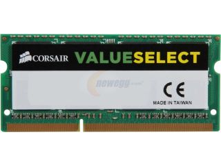 CORSAIR ValueSelect 16GB (2 x 8G) 204 Pin DDR3 SO DIMM DDR3L 1600 (PC3L 12800) Laptop Memory Model CMSO16GX3M2C1600C11
