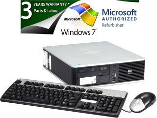 Refurbished HP DC7900 [Microsoft Authorized Recertified Off Lease] Small Form Factor Desktop PC with Intel Core 2 Duo E7500 2.93Ghz, 4GB DDR2 RAM, 2TB HDD, Windows 7 Professional 64 Bit