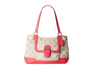 coach campbell signature twill carryall