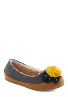 Lady of the Flower Slipper  Mod Retro Vintage Flats