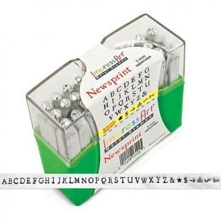 Uppercase Stamp Set 3mm   Newsprint
