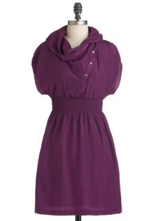 Sci Fi Heroine Dress in Plum  Mod Retro Vintage Dresses