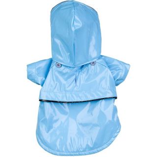 Pet Life Extra Small Blue Hooded Raincoat   13417133  