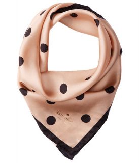 Kate Spade New York Deco Dot Small Square Scarf Deco Beige Black