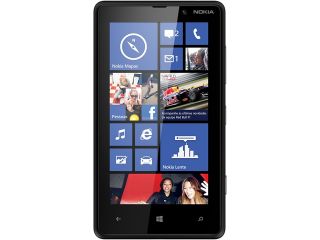 Refurbished Nokia Lumia 820 RM 824 8GB Black 8GB Unlocked GSM Windows 8 Cell Phone 4.3"