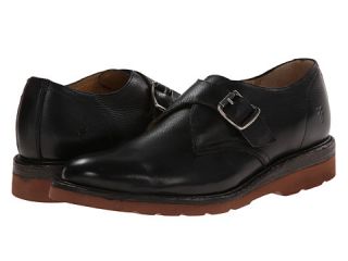 Frye Jim Wedge Monk Black Soft Vintage Leather