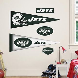 Officially Licensed NFL Team "Pennant" Wall Decals by Fathead   Jets   7601066