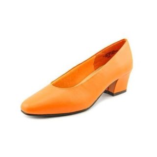 Annie Shoes Lynn Women US 7.5 WW Orange Heels