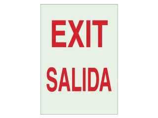 Exit Sign, Brady, 90748, 14"Hx10"W